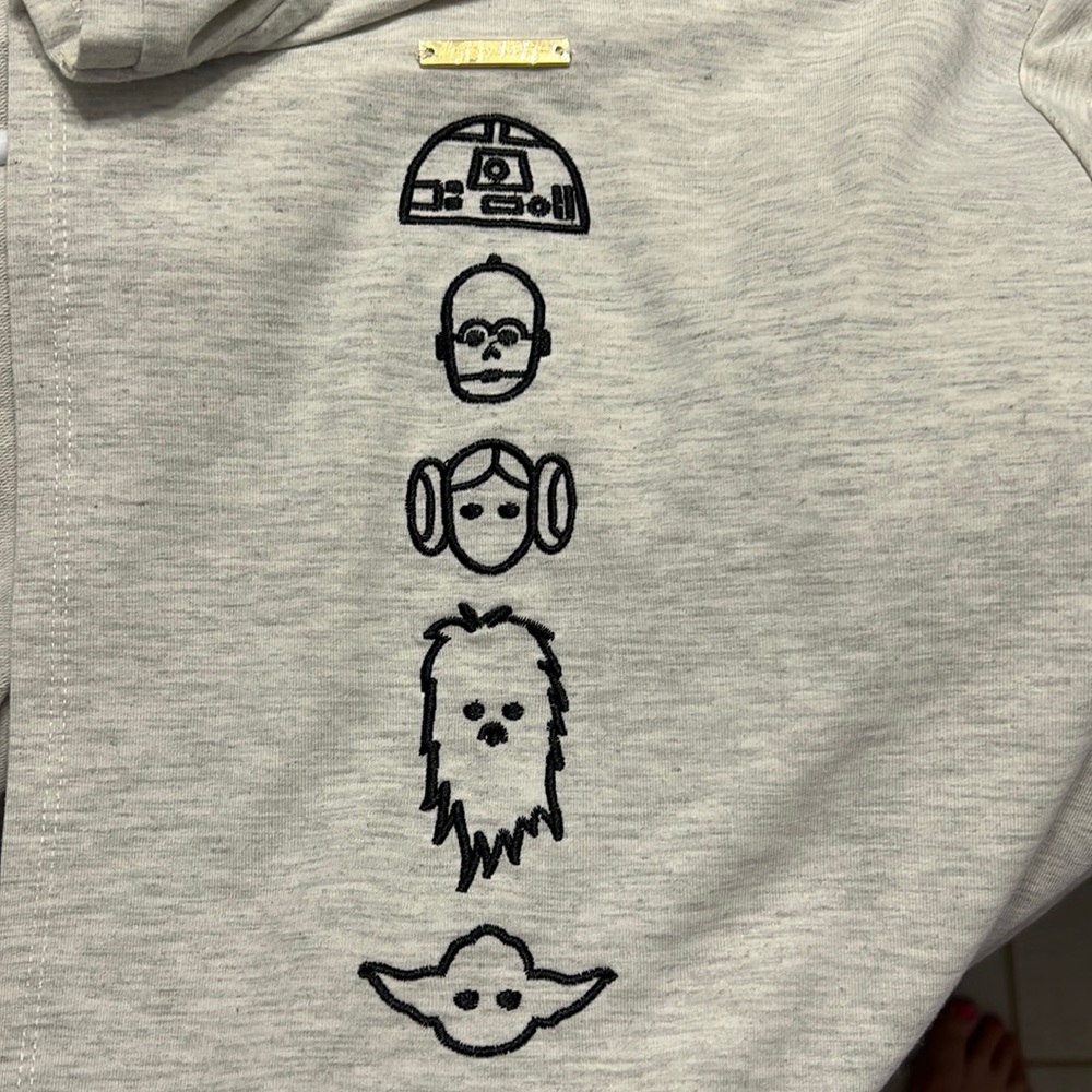 Star Wars lightweight hooded cardigan NWOT
